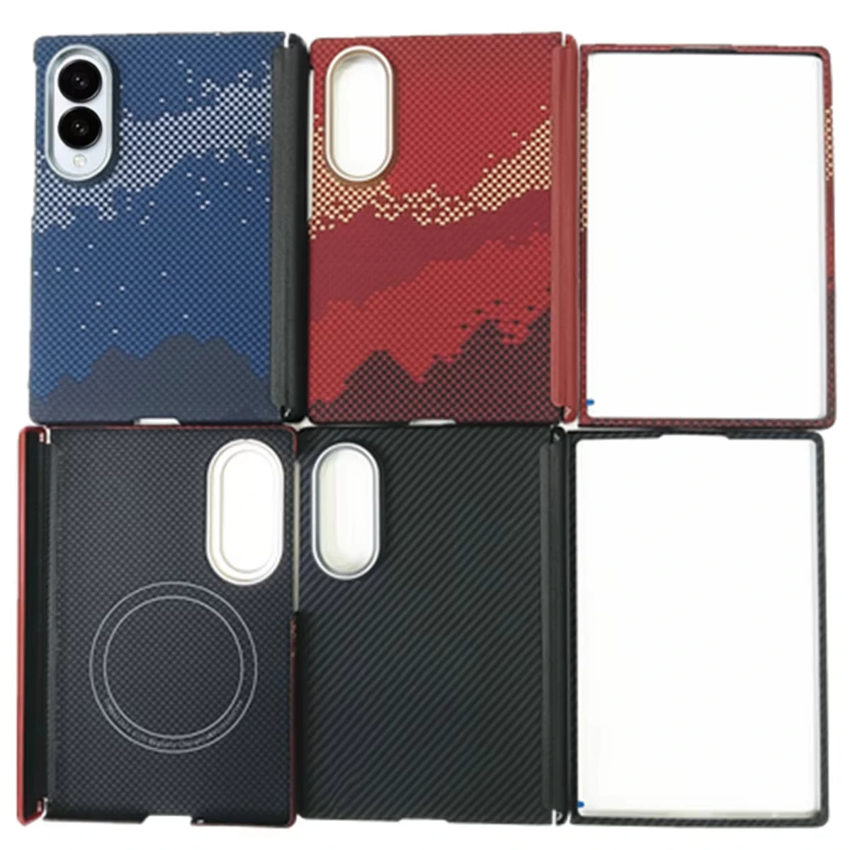 Genuine Aramid Carbon Fiber Woven For Magsafe Case for Samsung Galaxy Z Fold8 ZFold 8 Ultra Hinge Thin Hard Light Cover Frame
