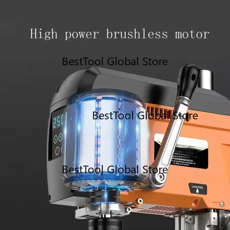 Mini Bench Drill Machine Variable Speed 1-35mm Chuck Wood Metal Working Electric DIY Drilling Tool with Workbench