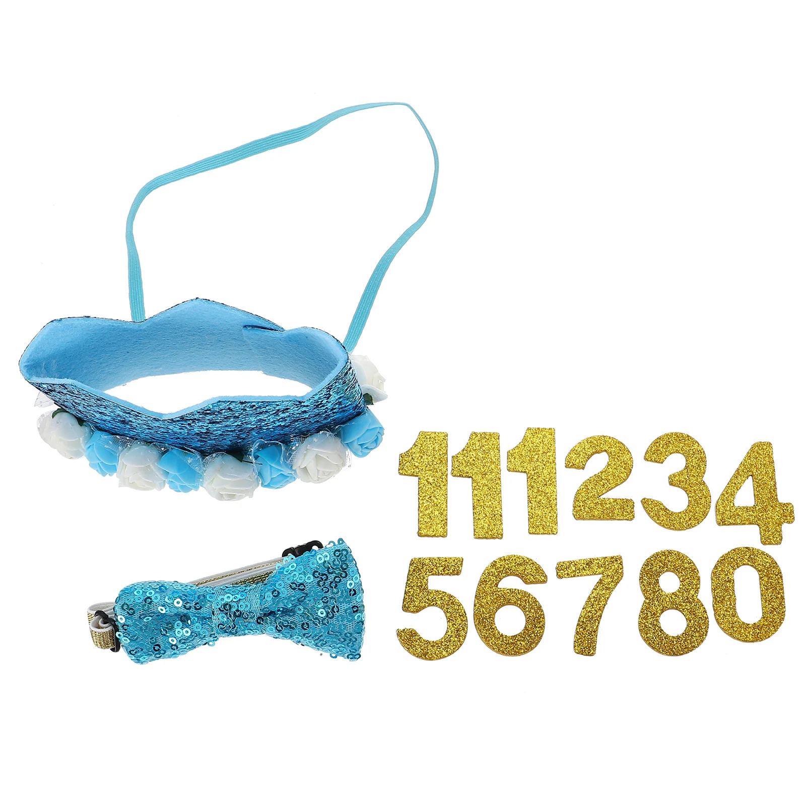

Flash Costume Pet Birthday Decoration The Gift Party Supplies Dog Kit Bow Tie Collar Gifts