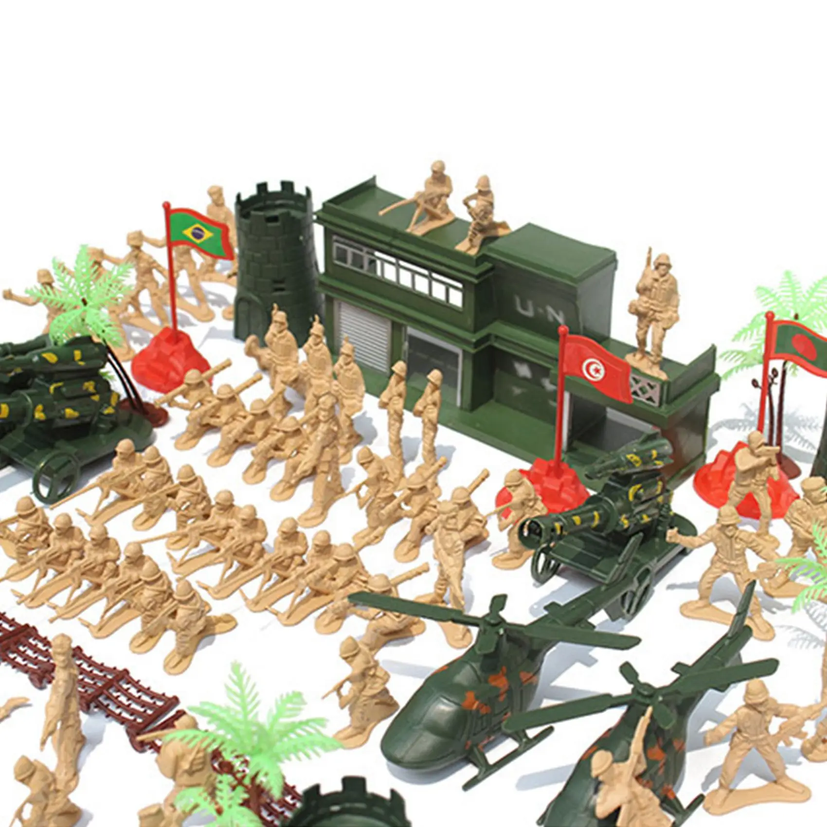 290 sztuk/zestaw 4cm imitacja żołnierza figurka piaskownica stołowa akcesoria, Mini statyczne żołnierze figurki zabawki modele