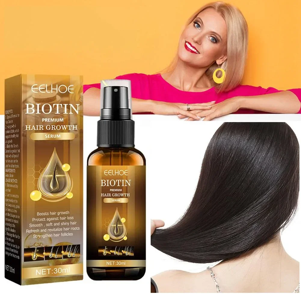 

Biotin Hair Spray for Man Women Repair Damage Restore Oil Scalp Repair Serum Spray Thicken Hair Care