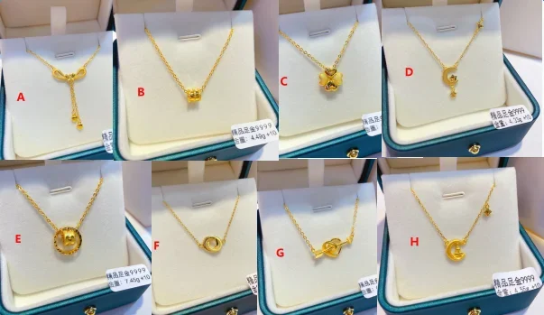 

HX 24K Pure Gold Necklace Real AU 999 Solid Gold Chain Brightly Simple Upscale Trendy Classic Fine Jewelry Hot Sell New 2023