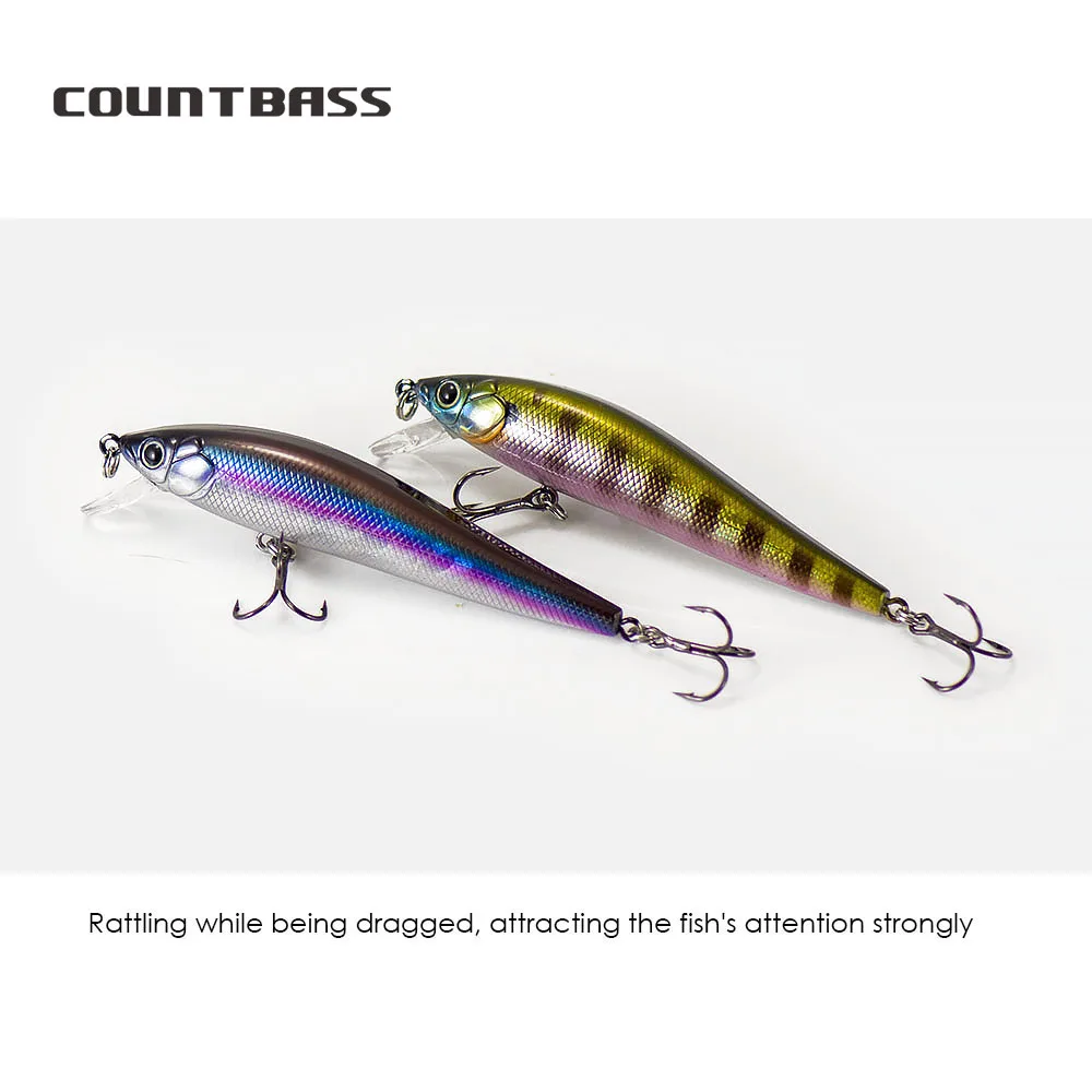 COUNTBASS Floating Minnow 90 mm 11,4 g Deep Diving Jerk Baits Tiefe 0,8–1 m Hardbaits Angler\'s Fishingg Lures Wobbler