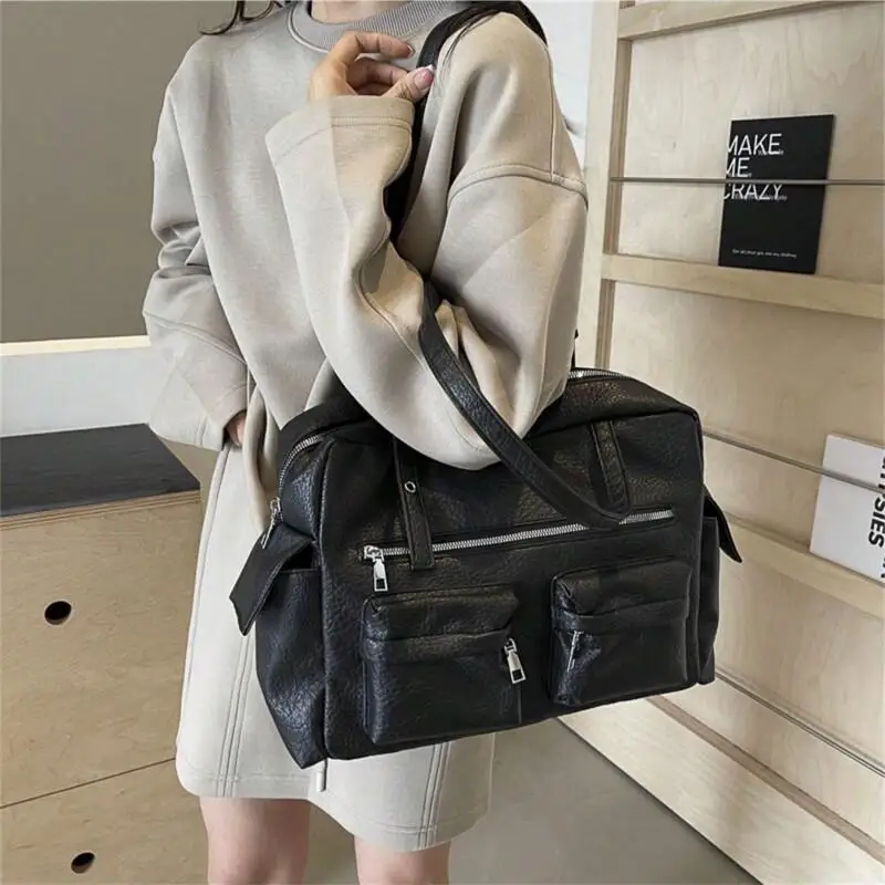 

Women's Backpack Travel Bag Tote Bag PU Women Commute Summer Casual Large Capacity 2025 New Versatile Multi Pocket Trendy