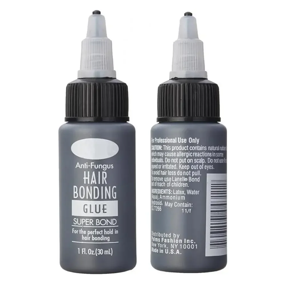 Herramienta de peluquín de 30ml, adhesivo líquido, pegamento para peluca de pestañas postizas, fácil de aplicar, extensión de cabello de salón, resistente al agua, unión Invisible profesional