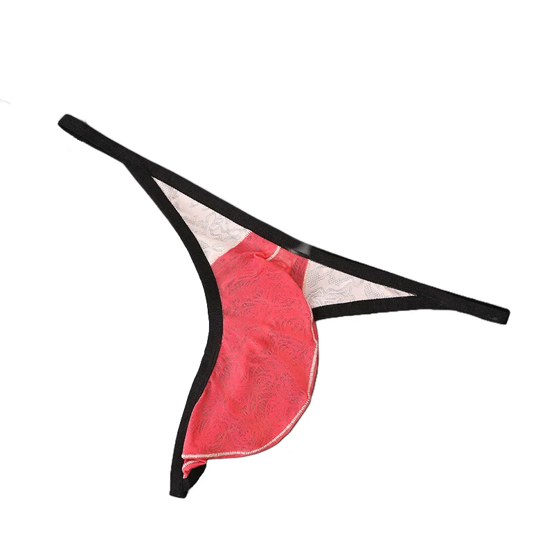 

Perspective Lightweight Tanga Mesh Sexy Bulging Pouch Elastic Mens Thong Lingeries Hommes T Back Gay String Eroties Under Wear