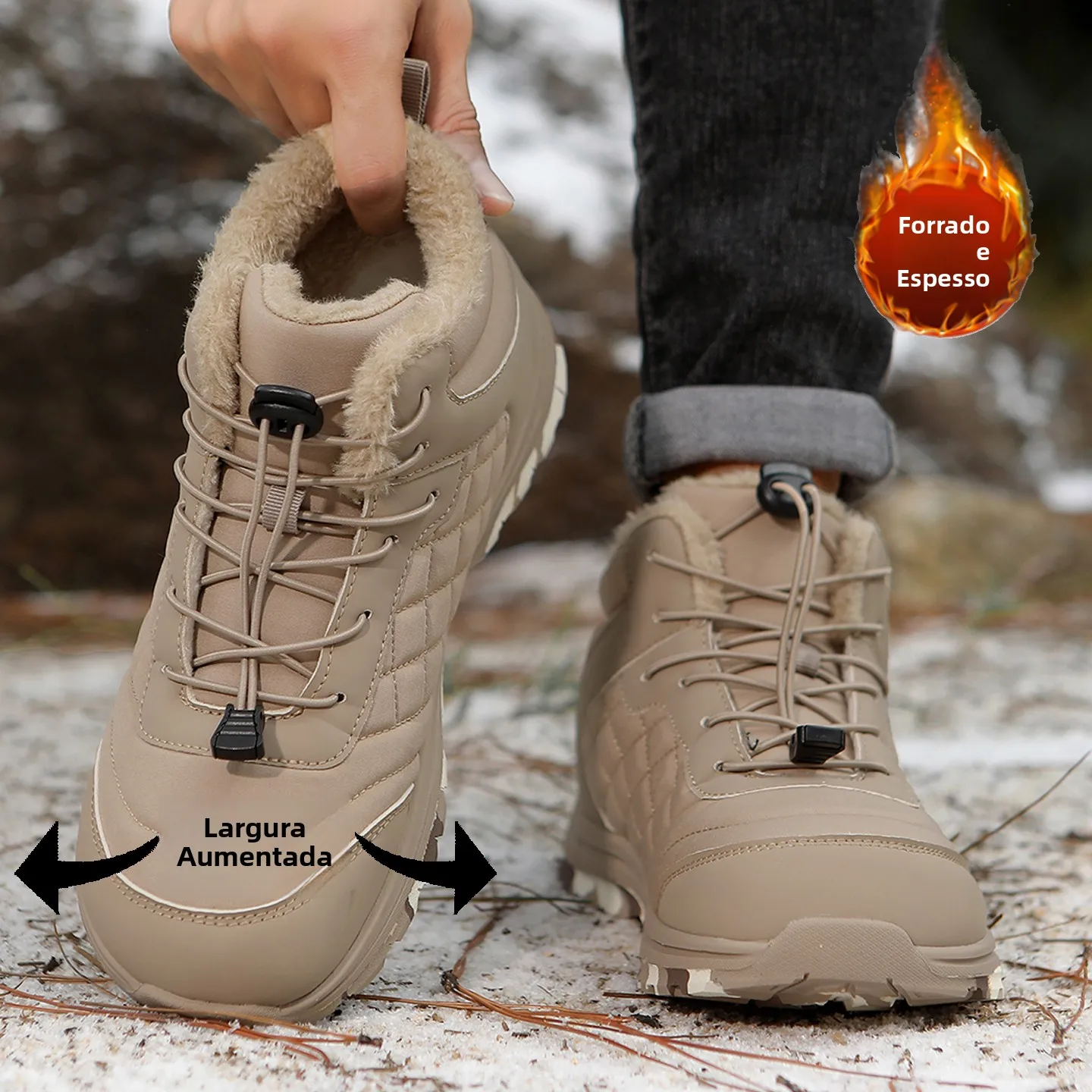 warm-fleece-lined-wide-toe-men's-boots-winter-anti-slip-snow-boots-comfortable-casual-style-synthetic-leather-upper-booties