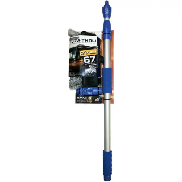 

Big Brush Extension AutoSpa RV Flow-Thru, длина 67 дюймов, темно-синий, алюминиевый полюс