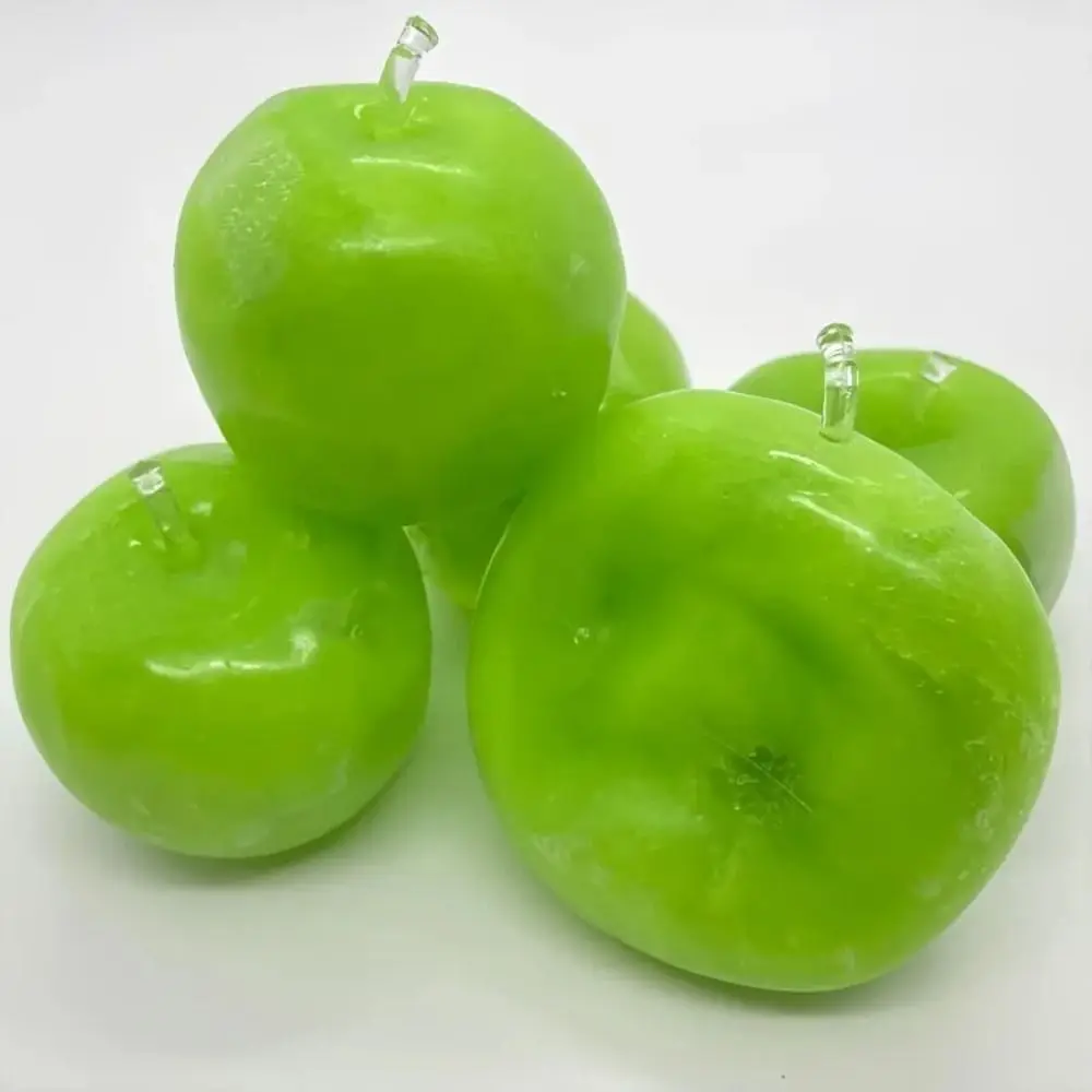 Cute TPR Green Apple Slushie Stress Ball Green Elastic Apple Squishy Toy Apple Shaped Moldable Fidget Toy Stress Release