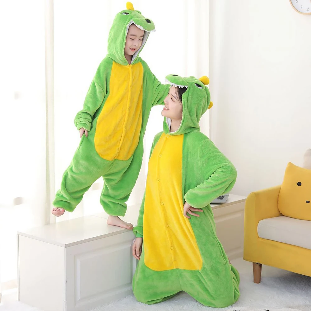 Unisex Adult Kigurumi Pajamas Animal Cartoon Costume Women Men Halloween Cosplay Sleepwear Onesie Girls Boys Overalls Jumpsuits