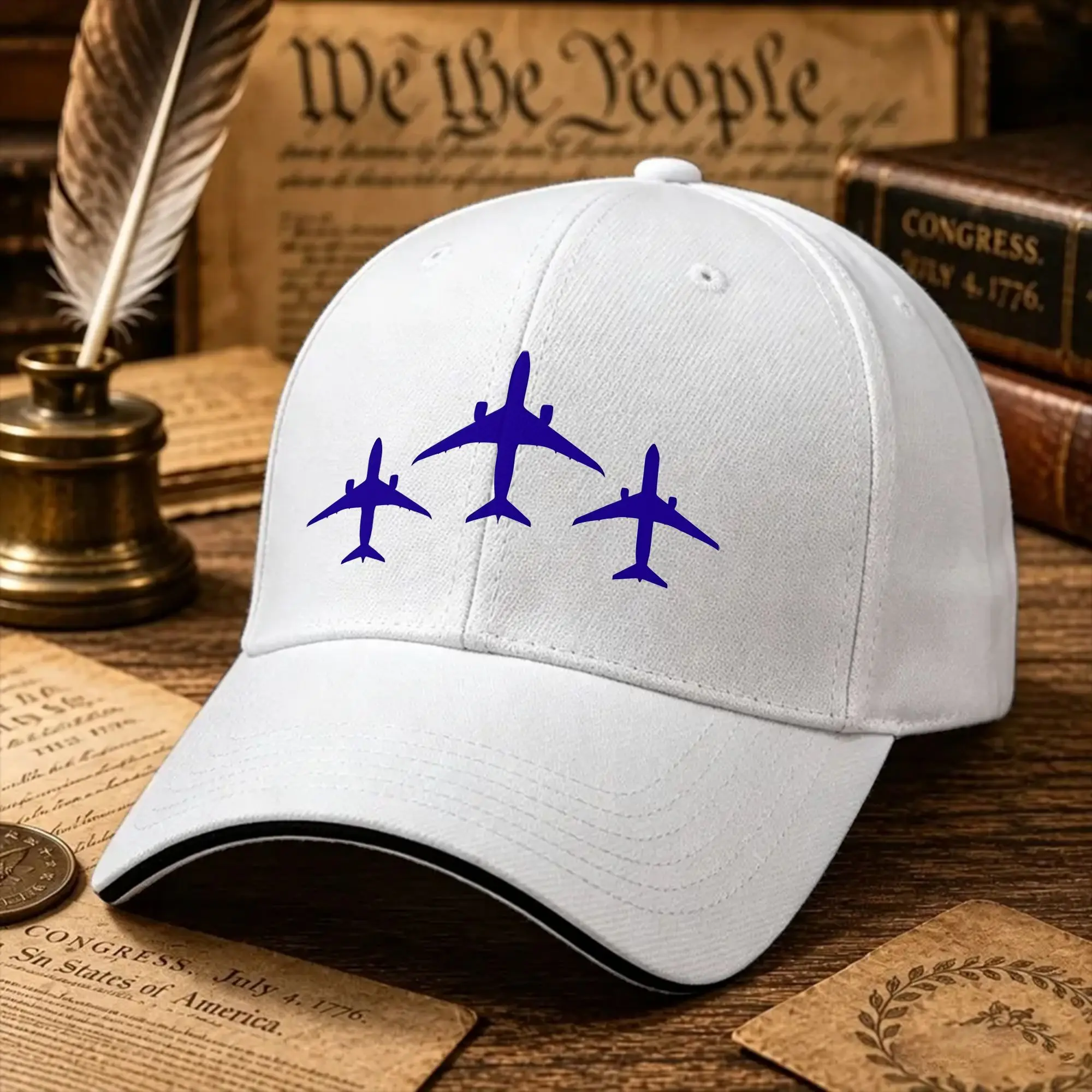 BOEINGS   777 DRAWING Baseball Cap Female Male Trucker Hat Hot Sale Print Hunting Camping Baseball Caps Birthday Present