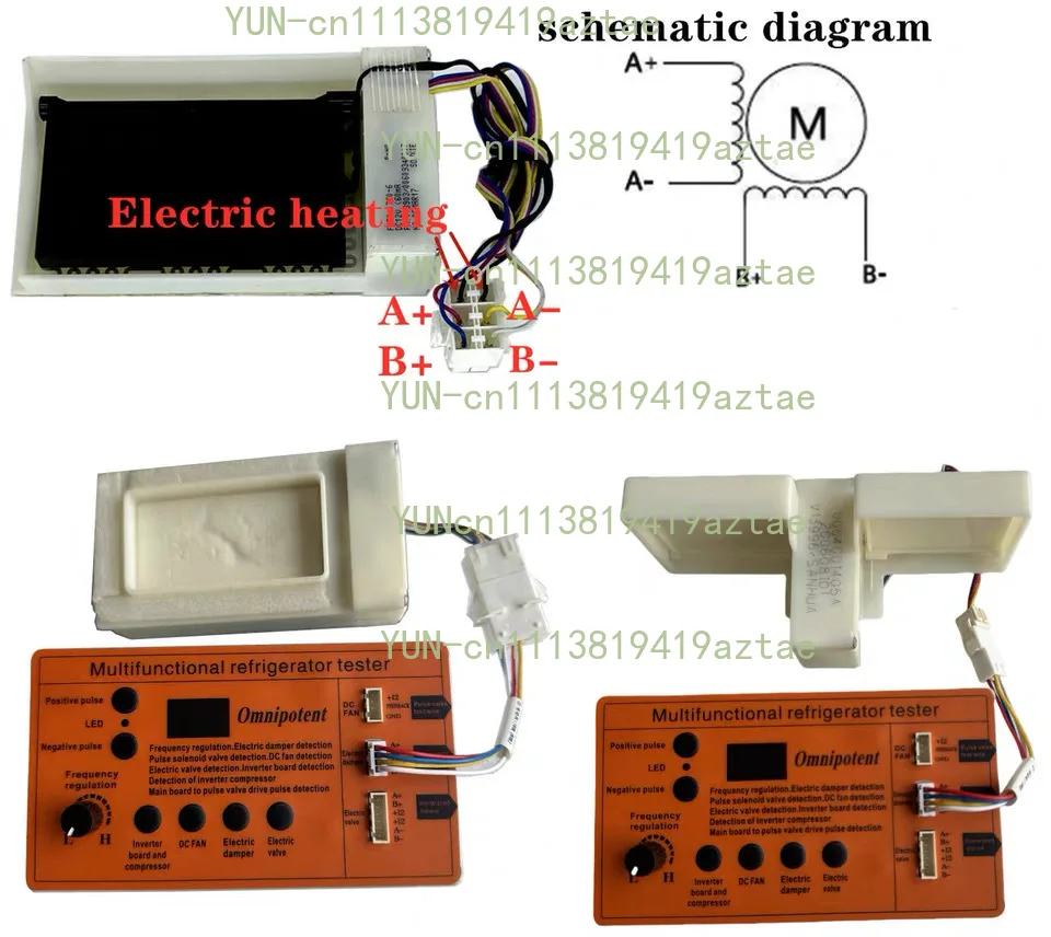 Refrigerator Tester Air Conditioner Five Wire DC Fan Tester Compressor Solenoid Valve Electric Valve Tester Tool