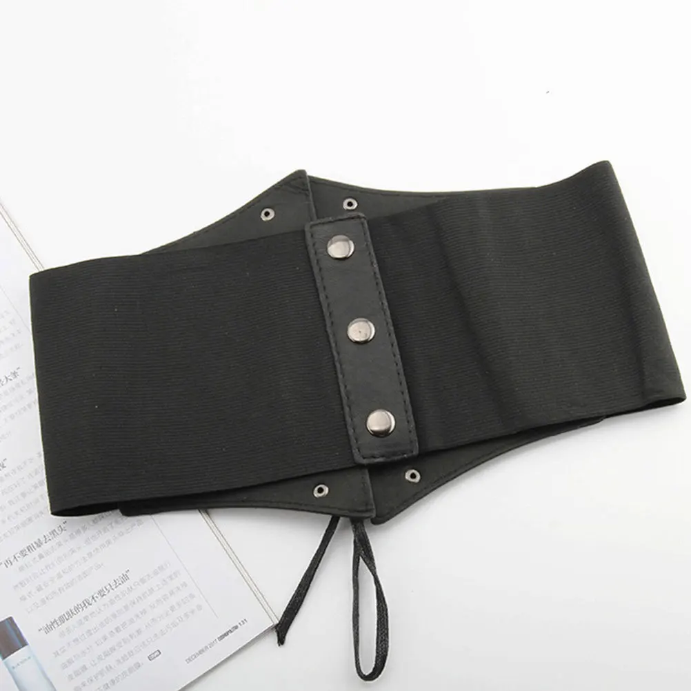 

1pc Wide Waist Belt For Women Lace Tie String Design Comfortable Belt For Dress Skirt Jumpsuit Romper Decoration Waistband
