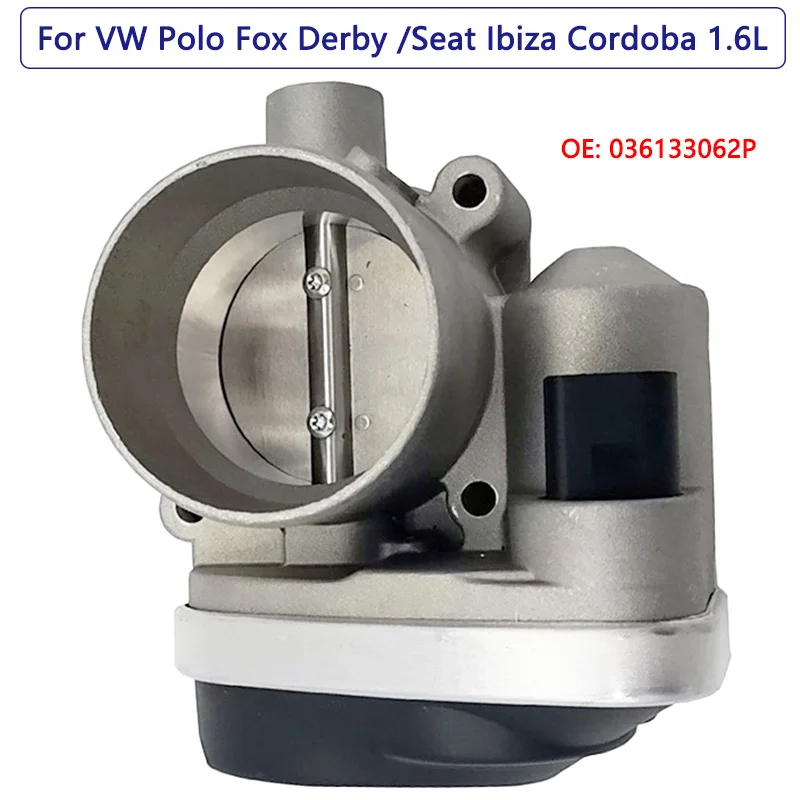 52mm Throttle Body for VW Polo Fox Derby Seat Ibiza 1.6L Body Acceleration 036133062P 11331476701 408-238-373-002OEM Quality