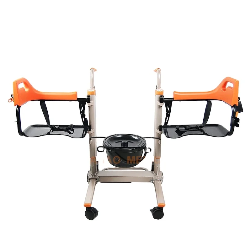 Multifunctional Electric Waterproof Mobile Wheelchair Patient Disabled Bath Toilet Commode Lift Transfer Chair With Wheels