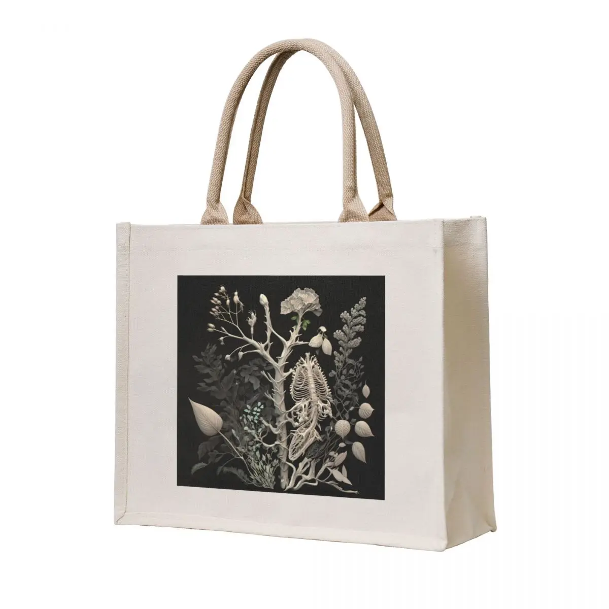 Beautifully Dark Bones and Botany Tote Bag large size bags shopping trolley bag Big bag Lady