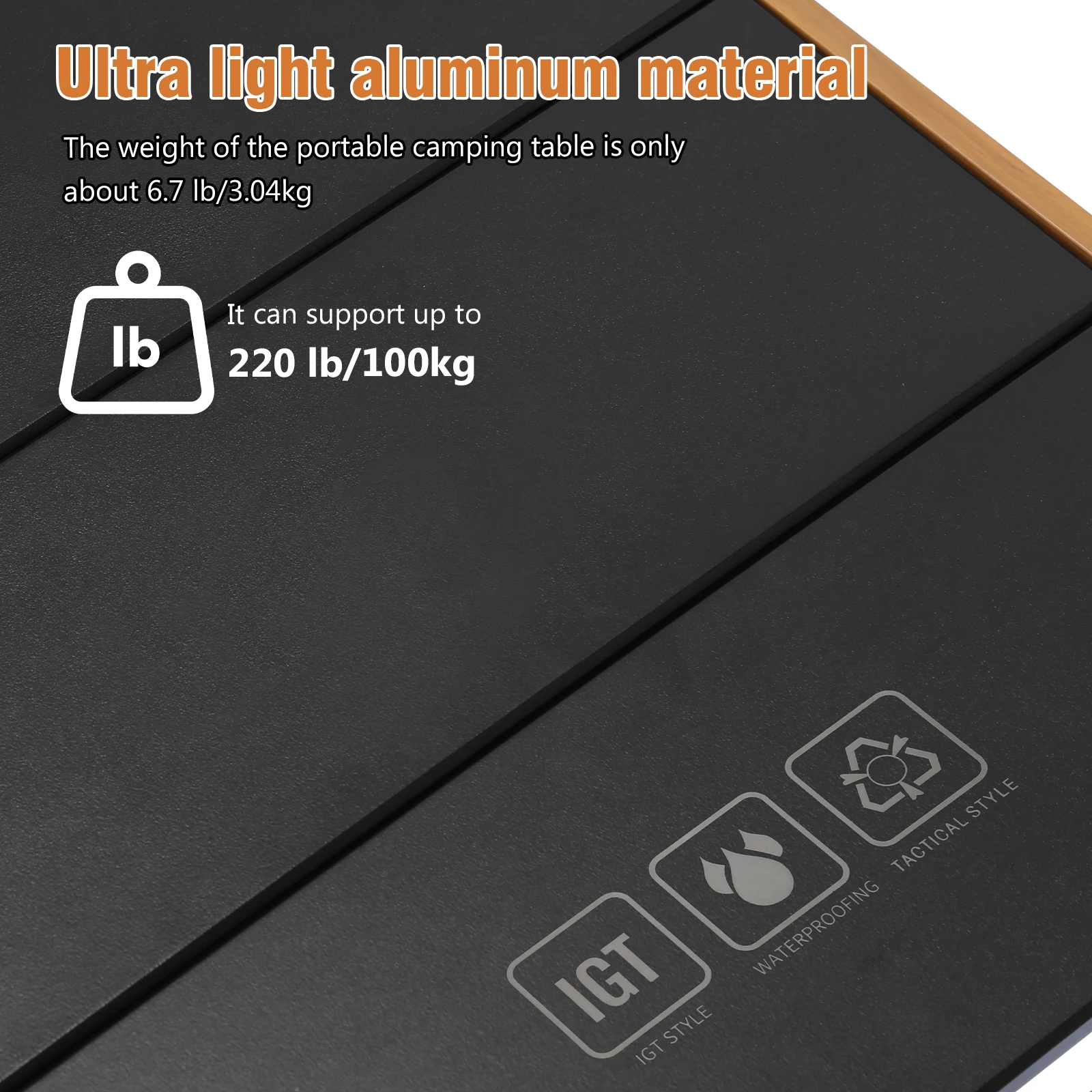 

Комбинированный стол IGT с сумкой для хранения, алюминиевый походный стол IGT для барбекю, приготовления пищи на природе, путешествий и пикников