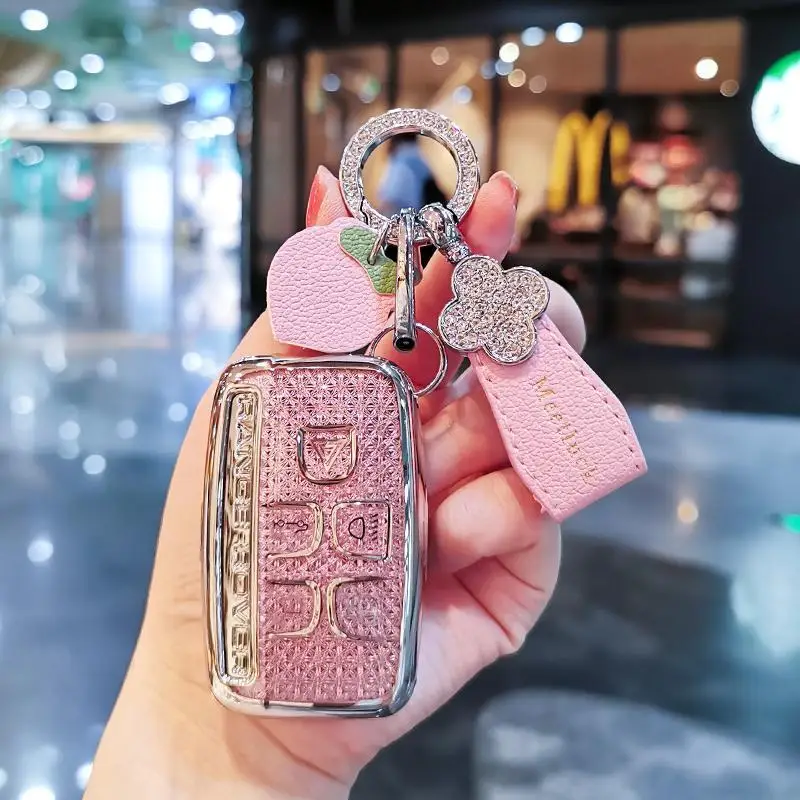 Car key case cover shell for Landrover Range Rover Evoque l Defender Freelander2 Velar Discovery Sport5/4