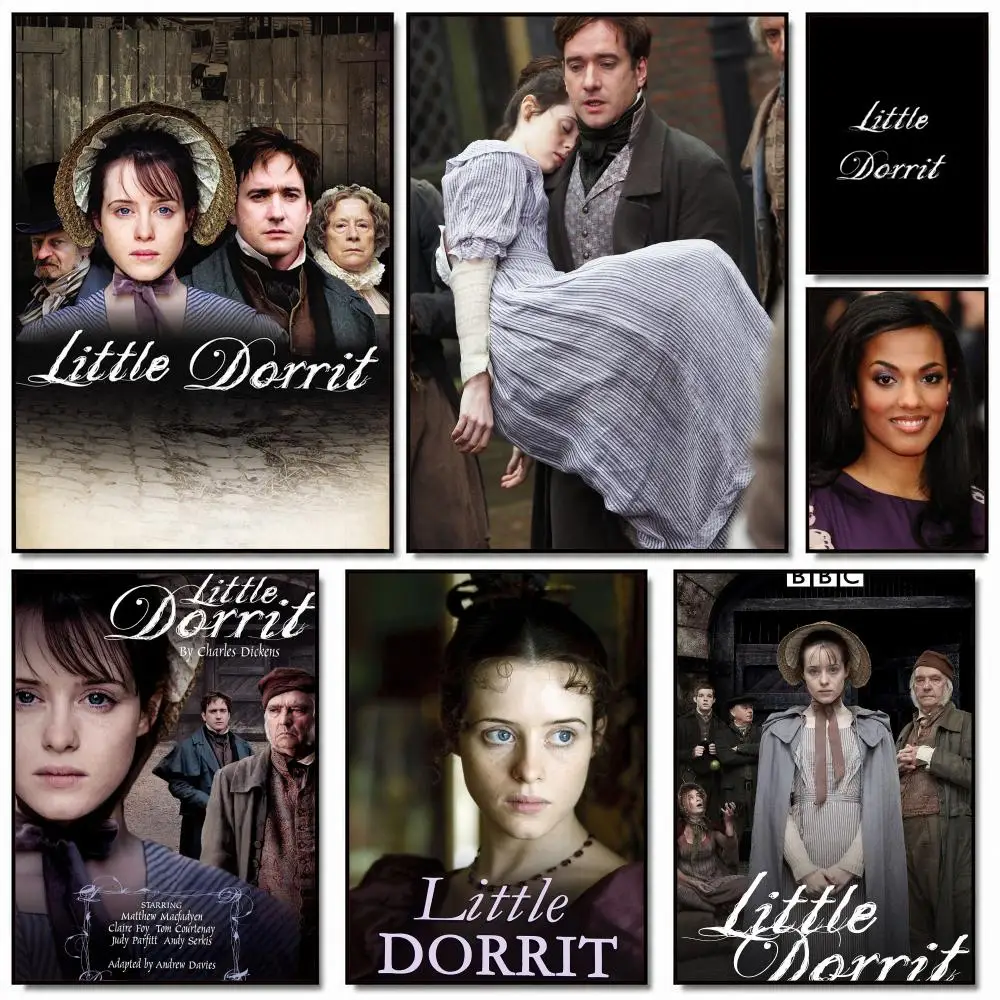 tv series L-Little Dorrit-T Poster Removable Wall Sticker for Home Cafe Bar Office Interior Decor