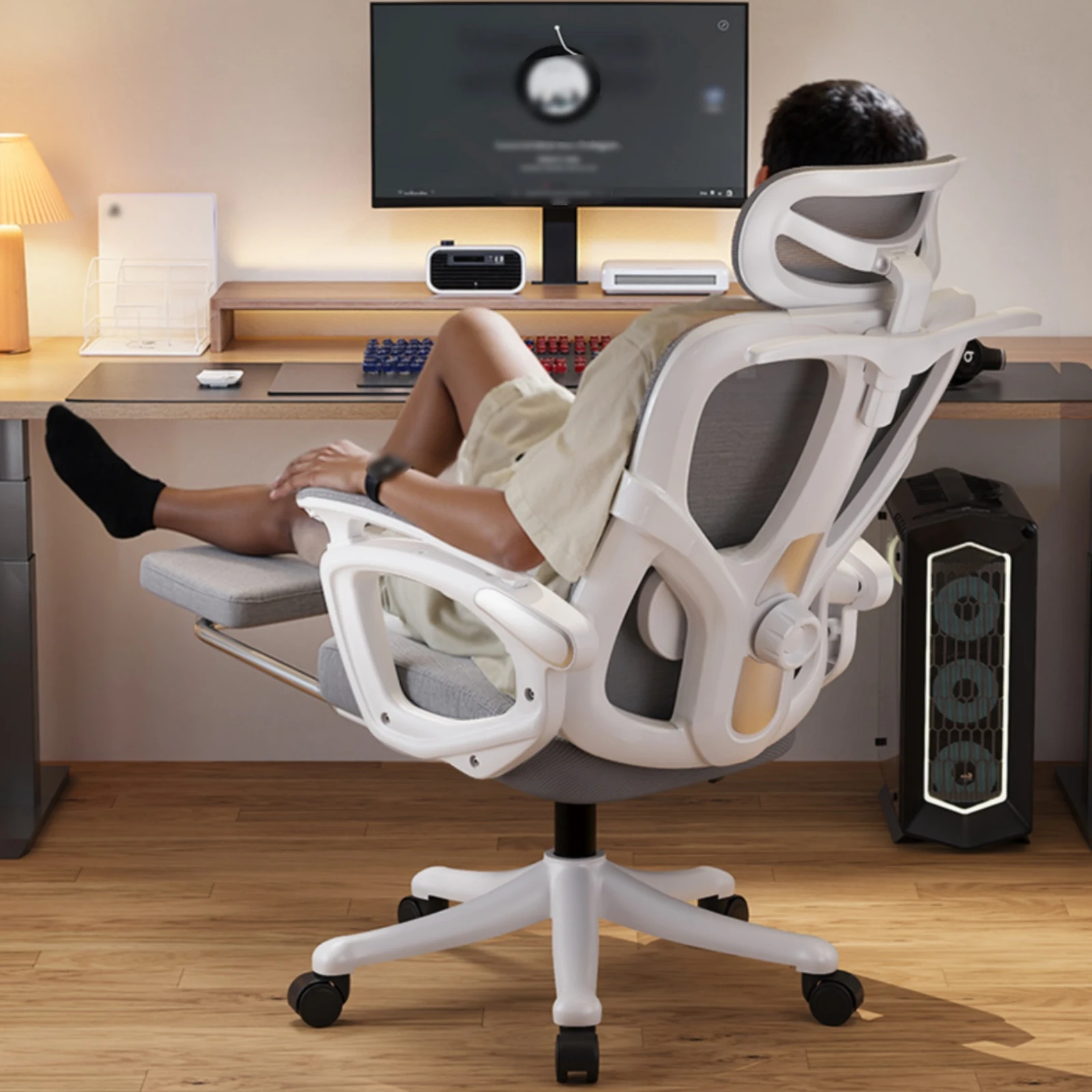 

Ergonomic Office Chair Breathable Reclining Office Chair Adjustable Armrests Rolling Base