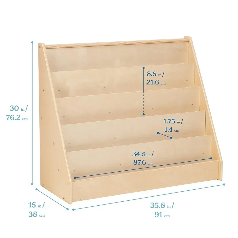 Children's single sided bookcase, classroom bookcase, nature