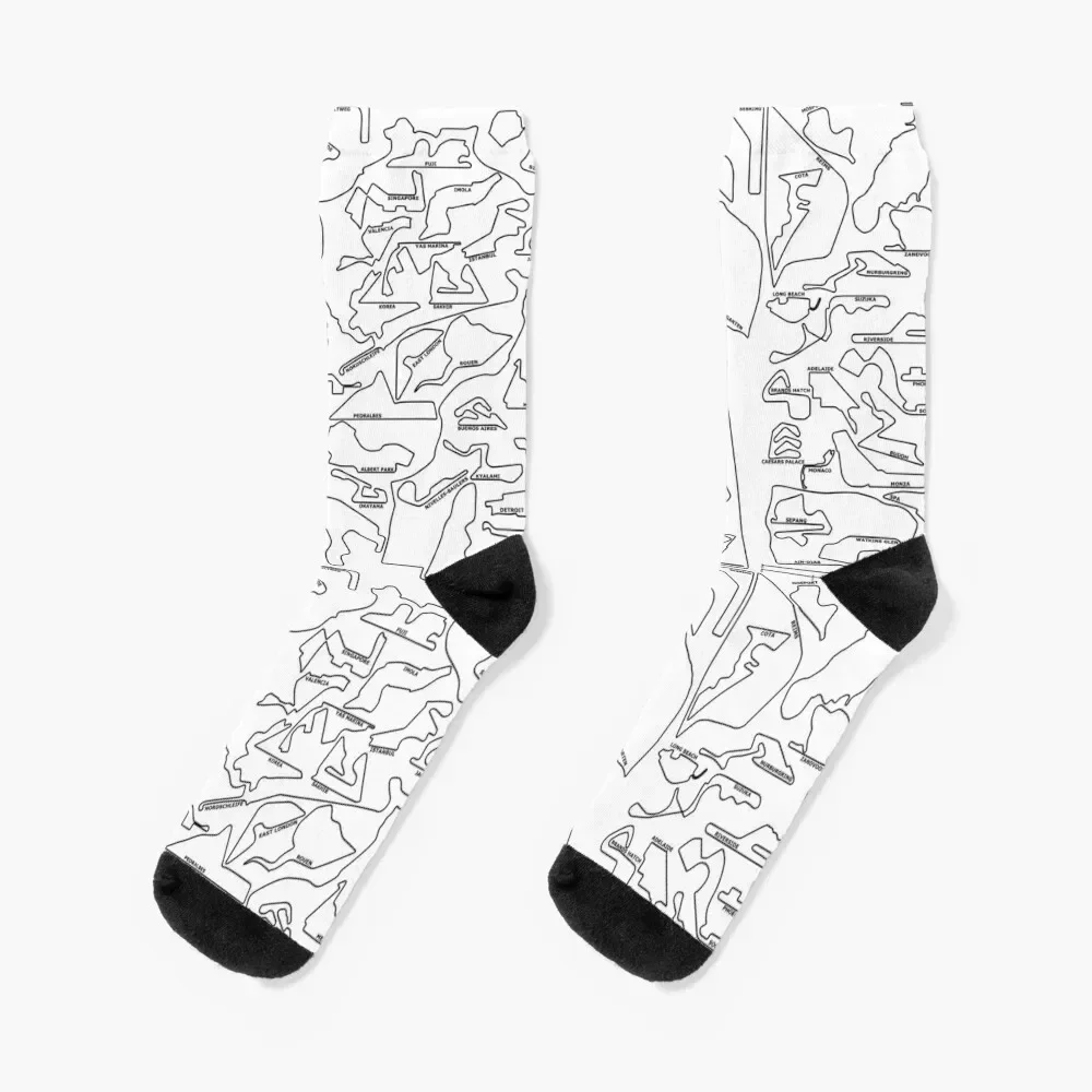 

F1 Circuits Socks fashionable designer custom winter thermal Socks Woman Men's