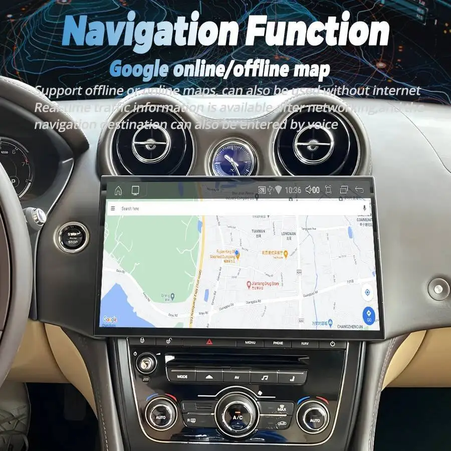 13 بوصة شاشة راديو السيارة الملاحة ل جاكوار XJ XJF X351 2010-2019 أندرويد CarPlay نظام تحديد المواقع ستيريو الوسائط المتعددة مشغل فيديو بلوتوث #6