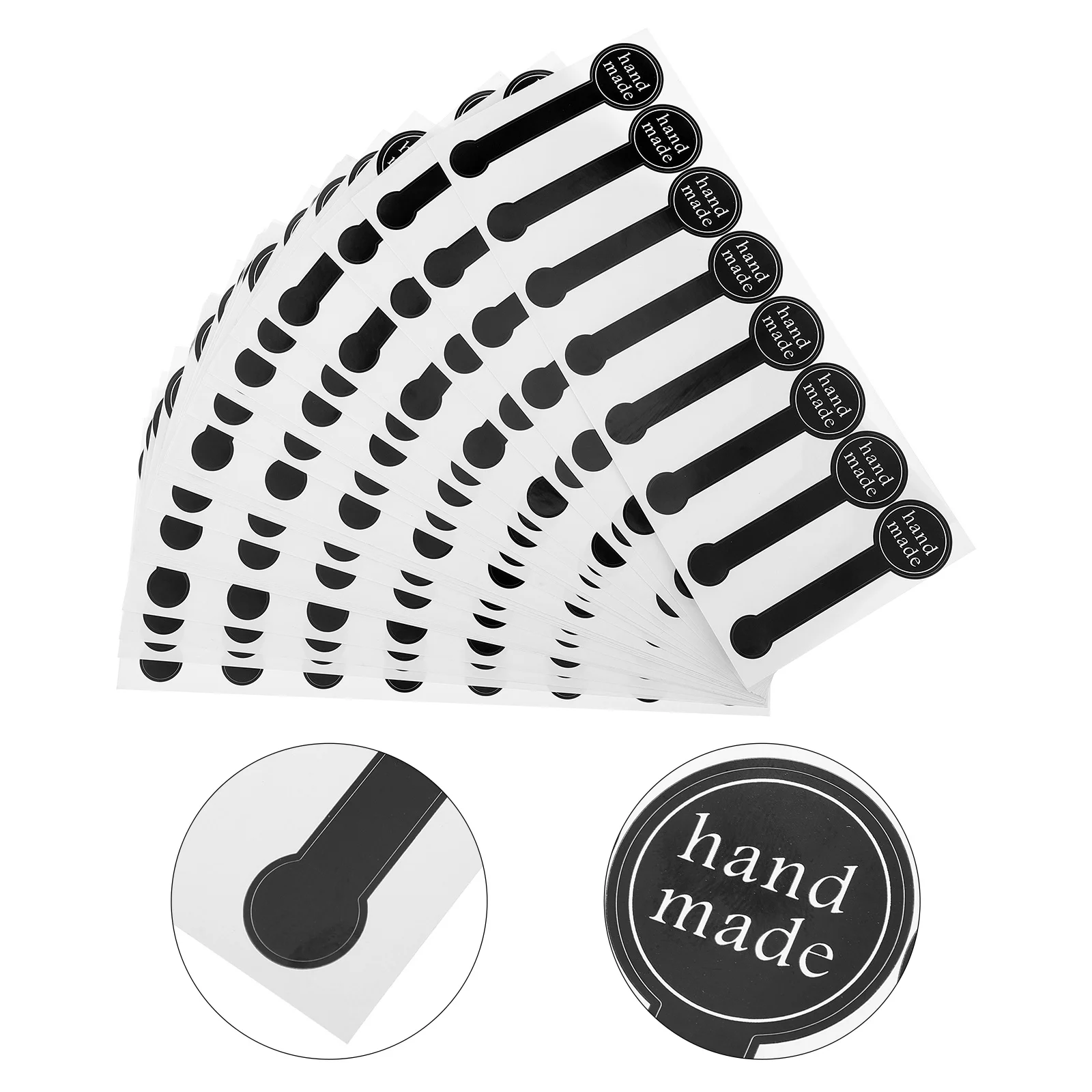 

200Pcs Label Stickers Self-Adhesive Sealing Stickers for Scrapbooking Gift Box Envelope Window Label Tag