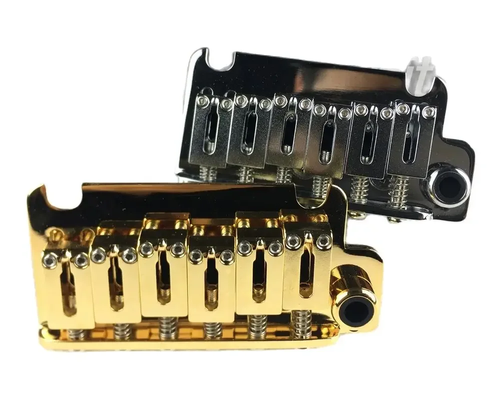 

1 Set Genuine Original GOTOH 510T-FE1 2 Points Vintage Style Electric Guitar Tremolo System Bridge MADE IN JAPAN chrome Gold