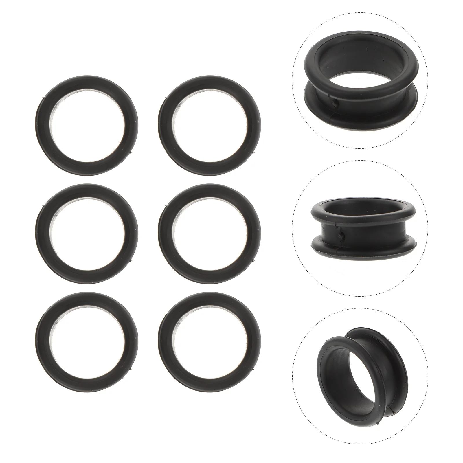 

6pcs Pet Scissors Silicone Finger Rings Soft Covers Suitable Guards Accessories Hairdressing Dog Grooming Salon Protectors