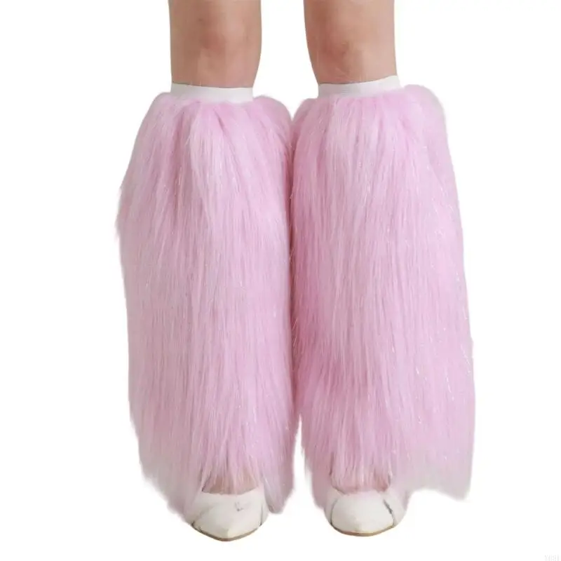 Kerst Beenwarmer Warme Pluche Beenhoezen Voor Vrouwen Tieners Meisje Festival Verzamelen En Toneelvoorstellingen Dressingup Y08E