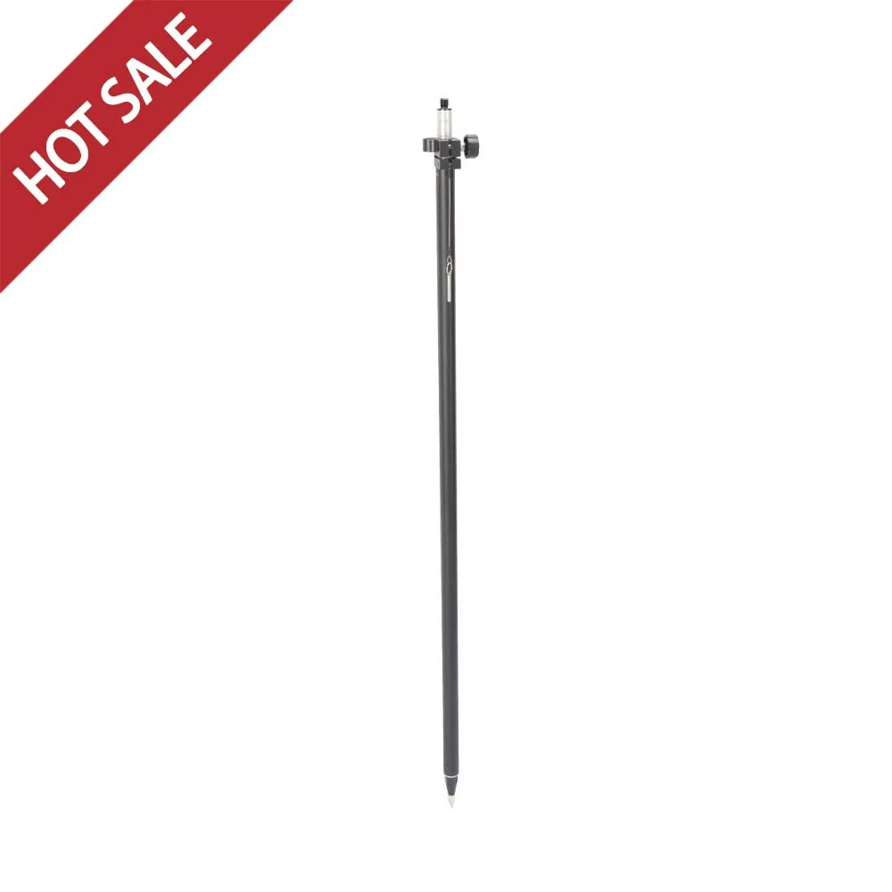 El poste GPS de 2,5 metros es extensible, con material opcional de aleación de aluminio y fibra de carbono y accesorios para equipos de medición