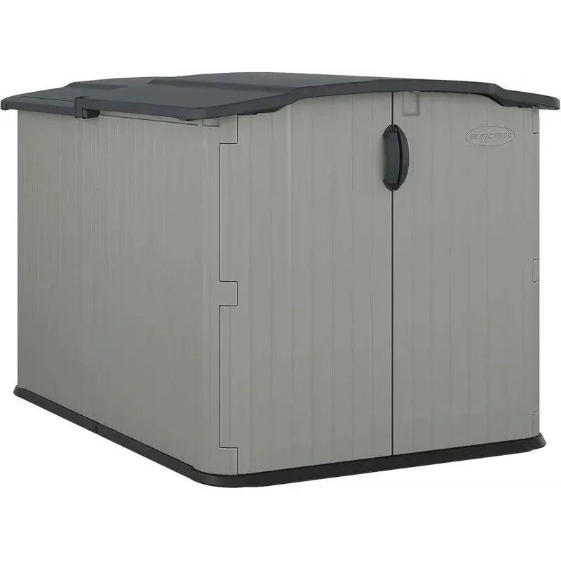 

RPD4-Suuncast Glidetop Horizontal Outdoor with Pad-Lockable Sliding Lid and Doors.All-Weather Shed for Yard Storage.57.5"