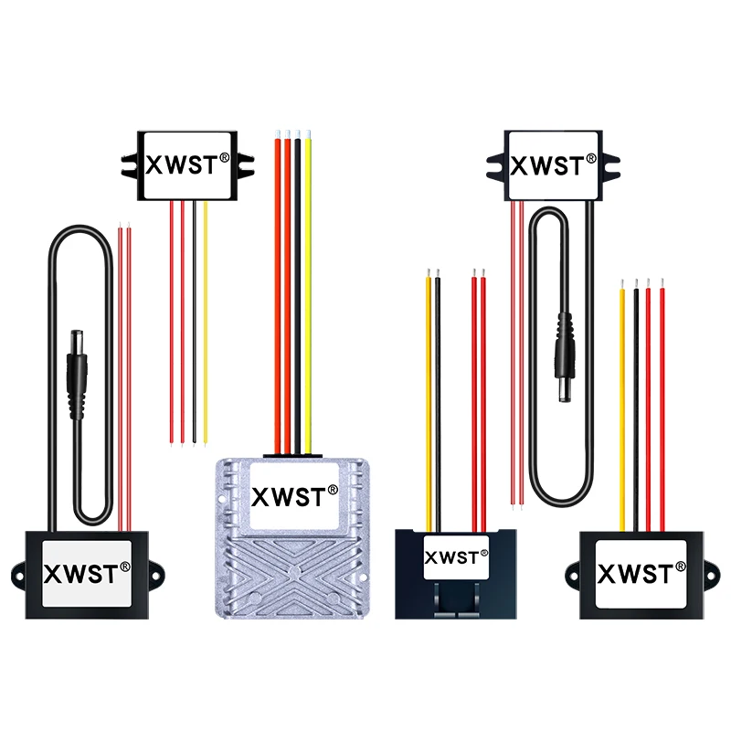 XWST AC to DC Voltage Converter AC 24V 36V 48V To DC 12V Step Down Buck Converter DC Jack For Car Switching Power Supply