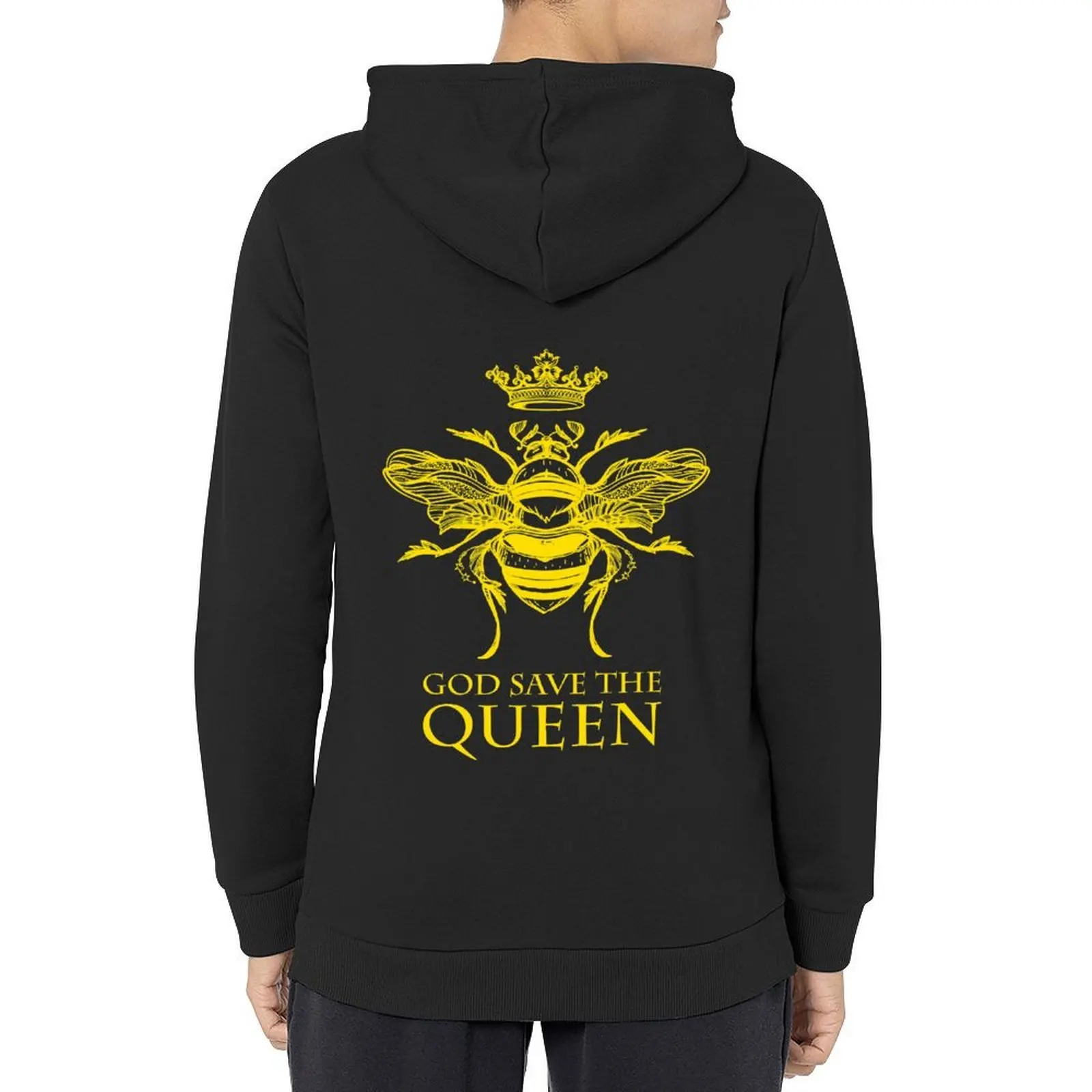 

God Save the Queen 'Bee' Hoodie autumn new products mens clothing korean clothes men's clothing graphic hoodie