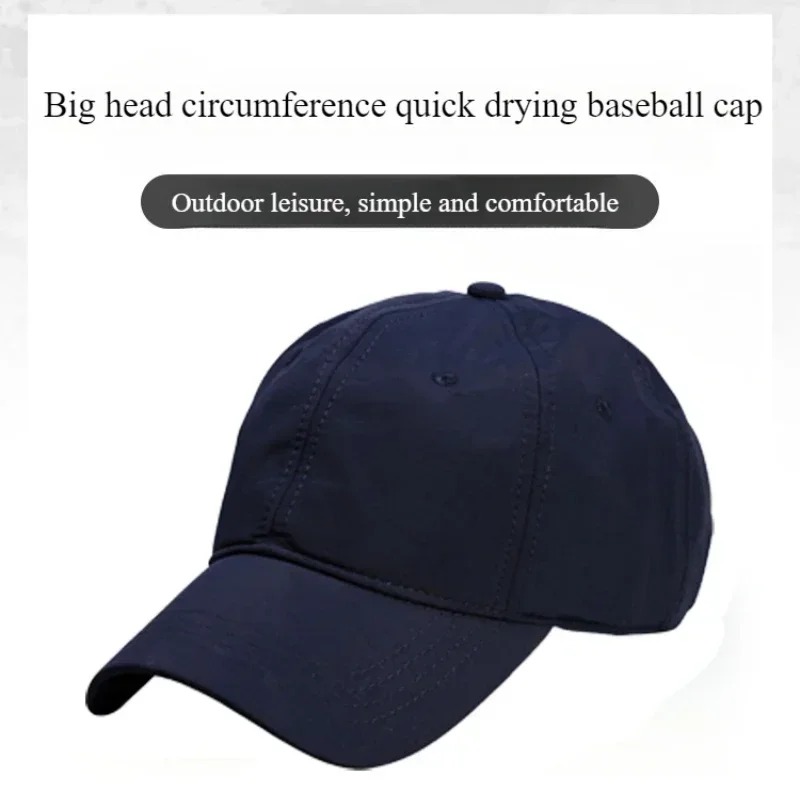 Neue Große Größe 63-67 cm Schnell Trocknend Baseball Caps Männer Atmungsaktive Papa Hut Plus Größe Einstellbar Weiche krone Lauf Caps Unisex Hüte – Detail 1