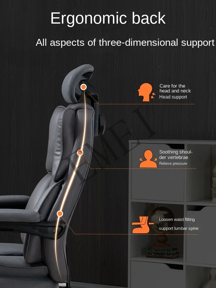 Computer zu Hause anhebbarer Büro bequemer ergonomischer Stuhl mit sitzender Rückenlehne