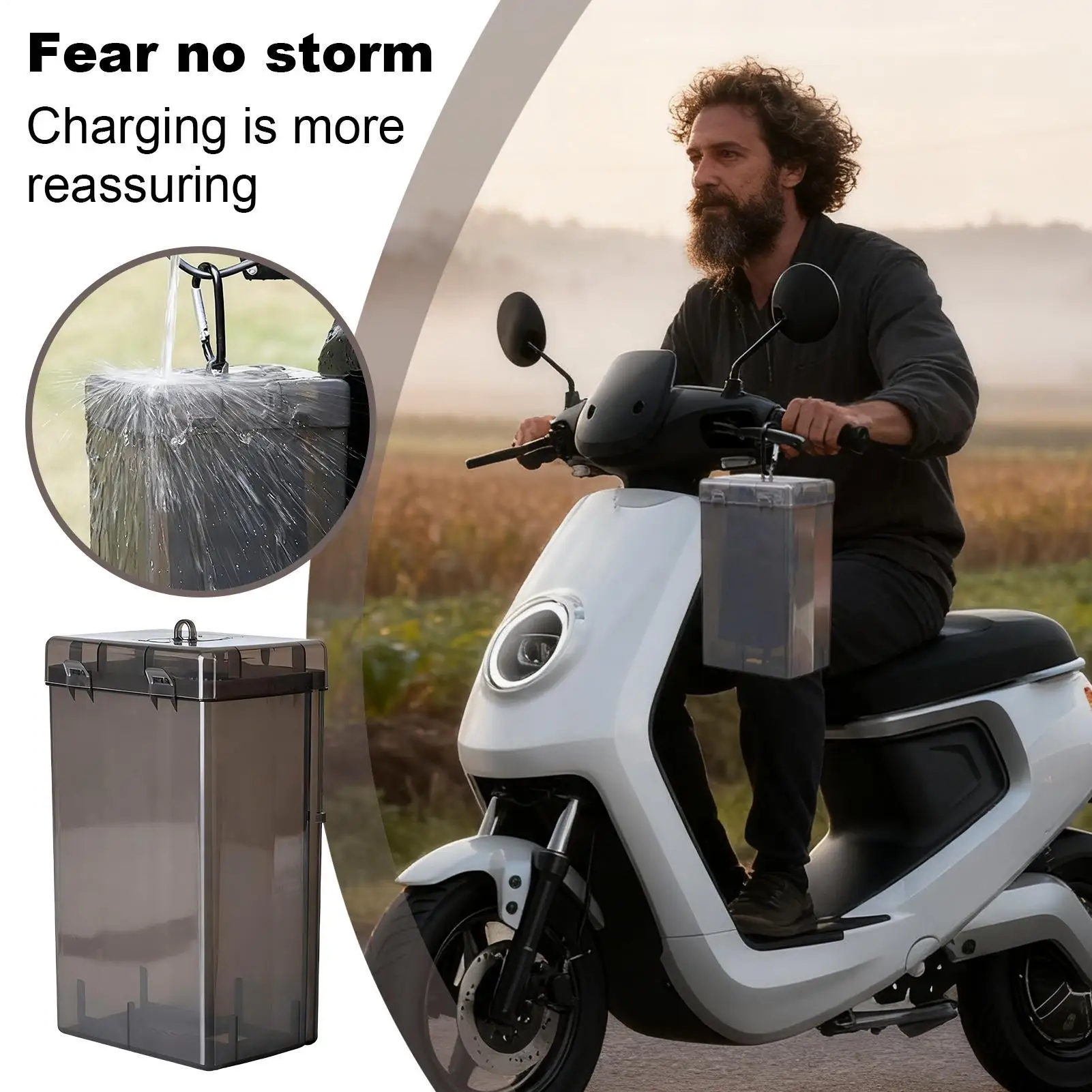 Custodia per caricabatterie EV da esterno Supporto per caricabatterie per veicoli elettrici protettivo antipioggia resistente ai raggi UV per il parcheggio di stoccaggio per tutte le stagioni