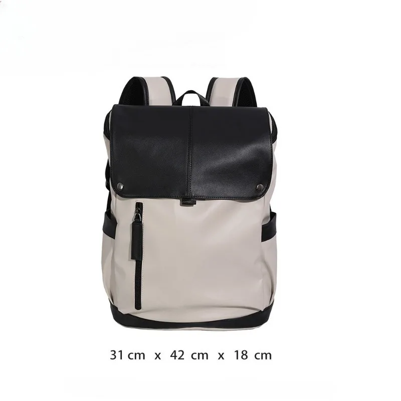 Modischer Herren-Rucksack Markendesign Klapprucksack für Männer Große Kapazität Reise-Laptop-Tasche Männlicher Studenten-Schulrucksack Campus-Büchertasche – Detail 1