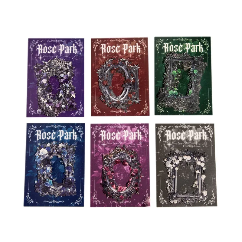 10 قطعة بطاقة الكولاج جوفاء حديقة الورد المواد الديكور قاعدة الكتابة ملصق أجهزة الكمبيوتر المحمولة كتيب سجل القصاصات قطع 105*171 مللي متر