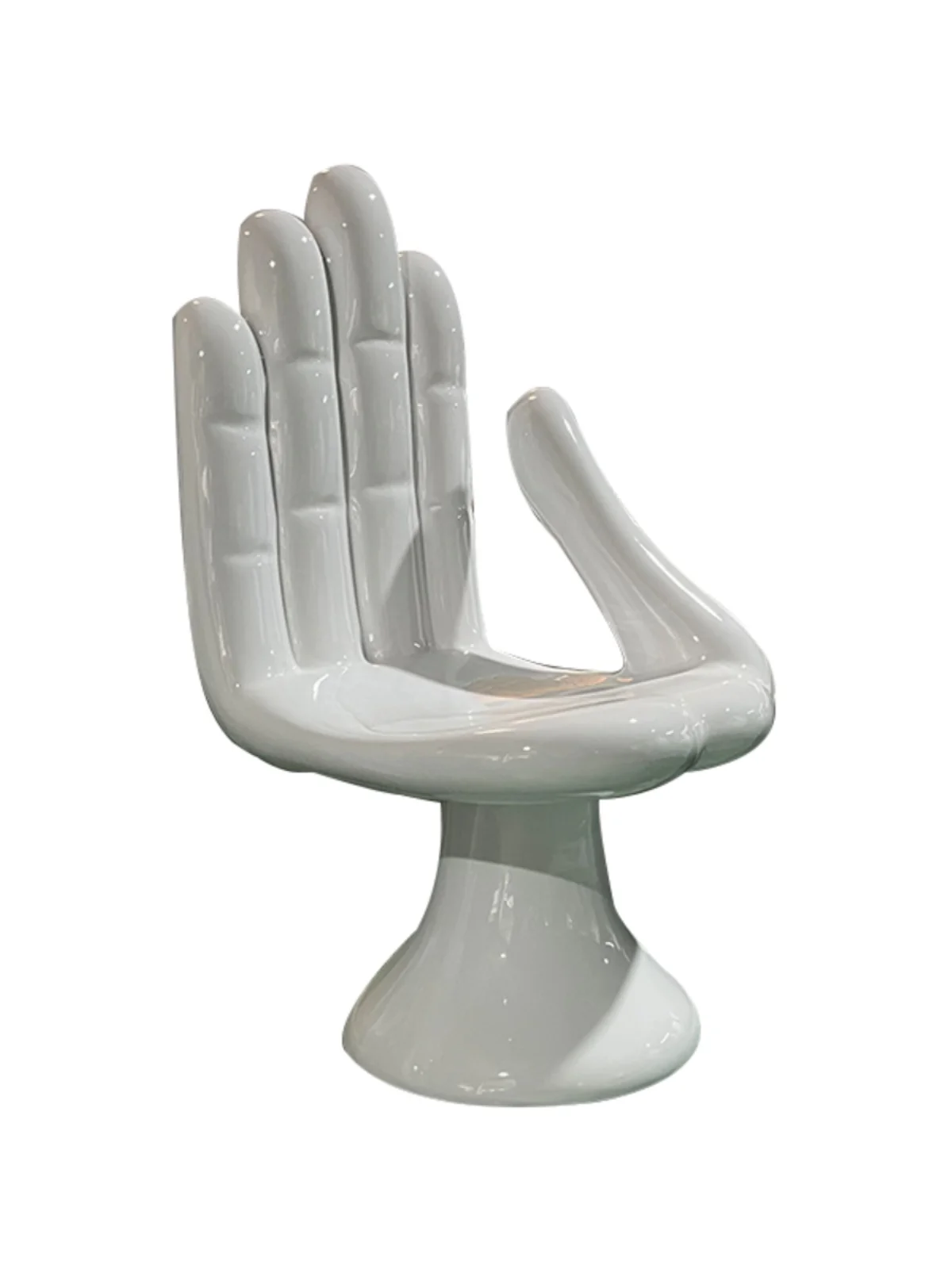 Nordic Creative Fiberglass Irregular Buddha Hand Chair French Designer Art Decor Leisure Chair