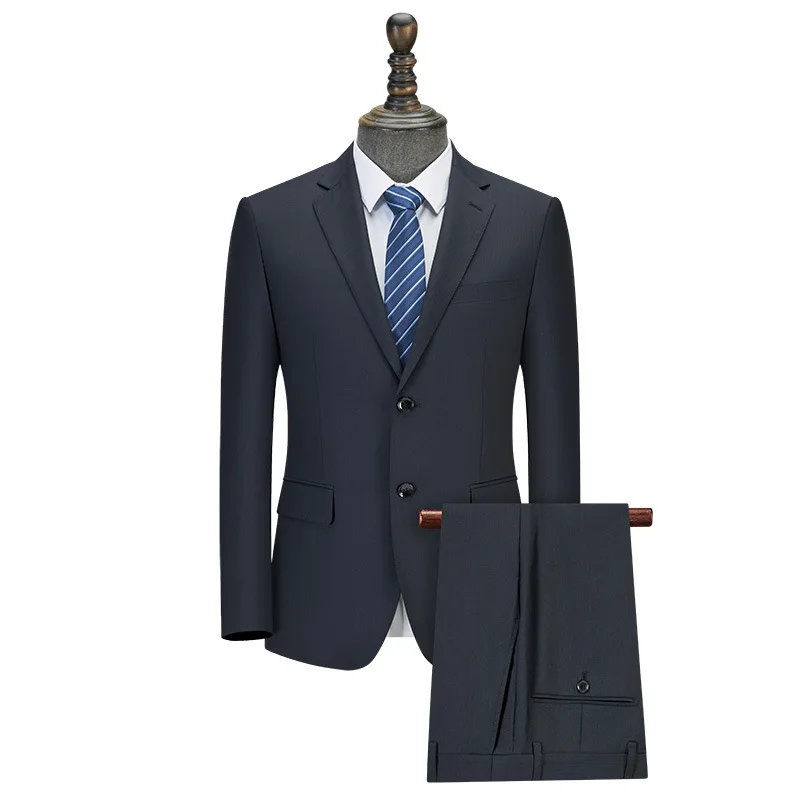 3-A258    men's full set of professional interview formal suit men's two-piece suit high-end manager lawyer work clothes