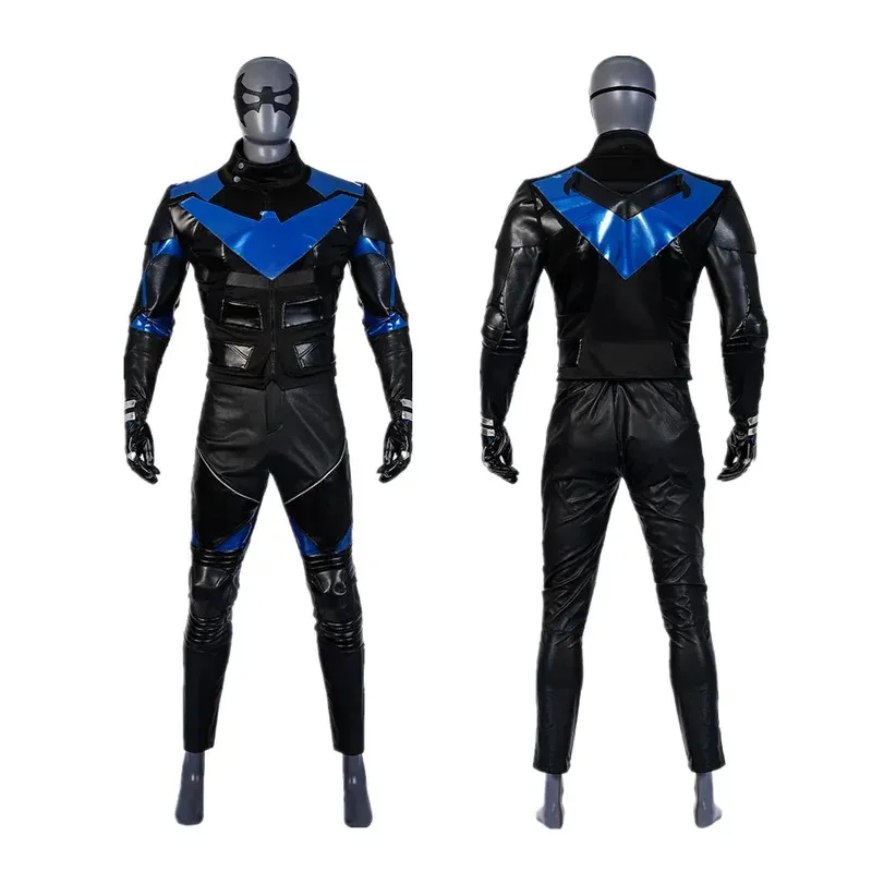 Man Dick Costume Cosplay Halloween Tuta da supereroe Tuta da armatura in ecopelle Set completo e articoli individuali venduti ob;8