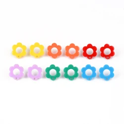 20Pc/lot 925 Silver Needle Mini Stud Earrings Plum Bossom Acrylic Colorful Helix Cartilage Tragus Lobe Ear Piercing Jewelry
