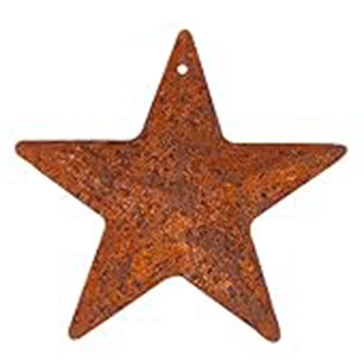 A17Z Rusty Metal Barn Star. Vintage Country Decorative Star with Hole for Rustic Decoration for Christmas Holidays