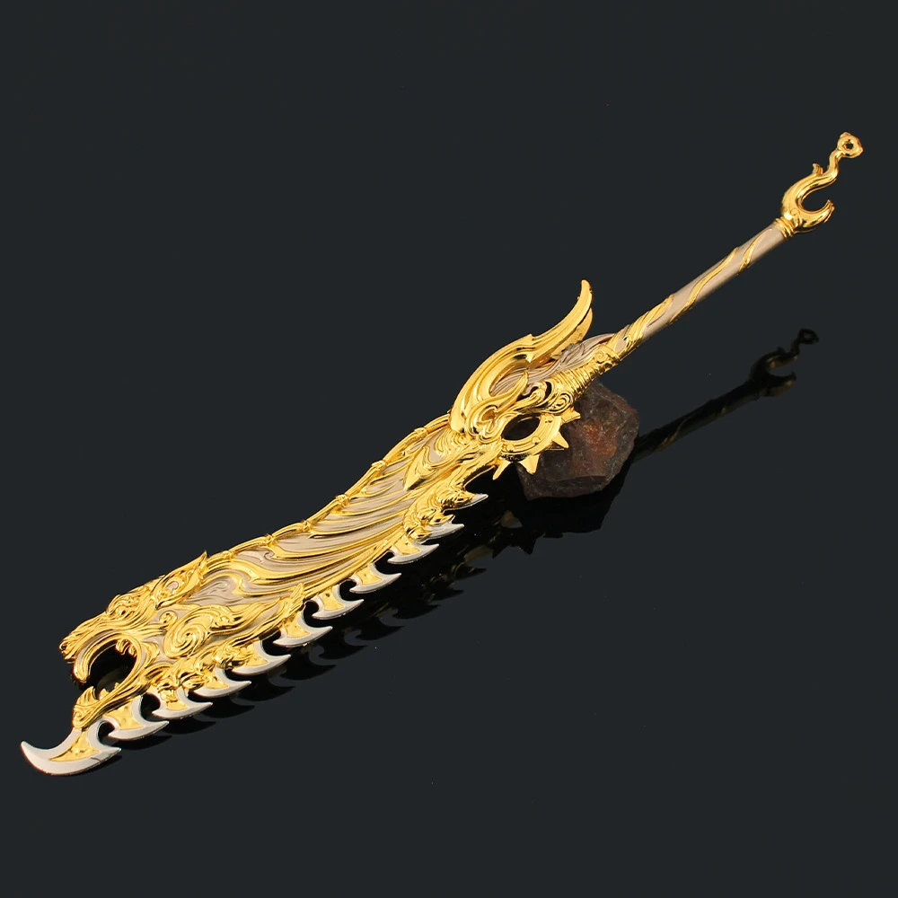 30 cm Naraka: Bladepoint Waffe Shanjun Fury Breites Messer Spiel Peripherie Metall Samurai Schwert Modell Ornament Handwerk Geschenke Spielzeug Jungen