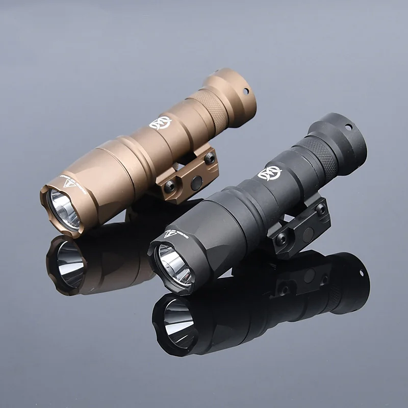 WADSN Surefir M300A M300 Tacitc Flashlight Mini Weapon Scout Hunting LED Light Fit 20MM Rail Momentary-on Constant-on Tail