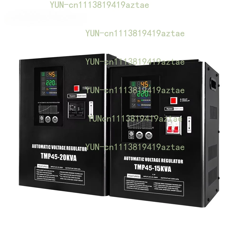 45V-280V Ultra Low Voltage Stabilizer TMP 5-20KVA Wall Mount 220V Home Voltage Regulator