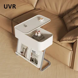 UVR Small Coffee Table Living Room Sofa Sideboard Bedroom Small Side Table Hotel Side Corner Table Removable Coffee Table