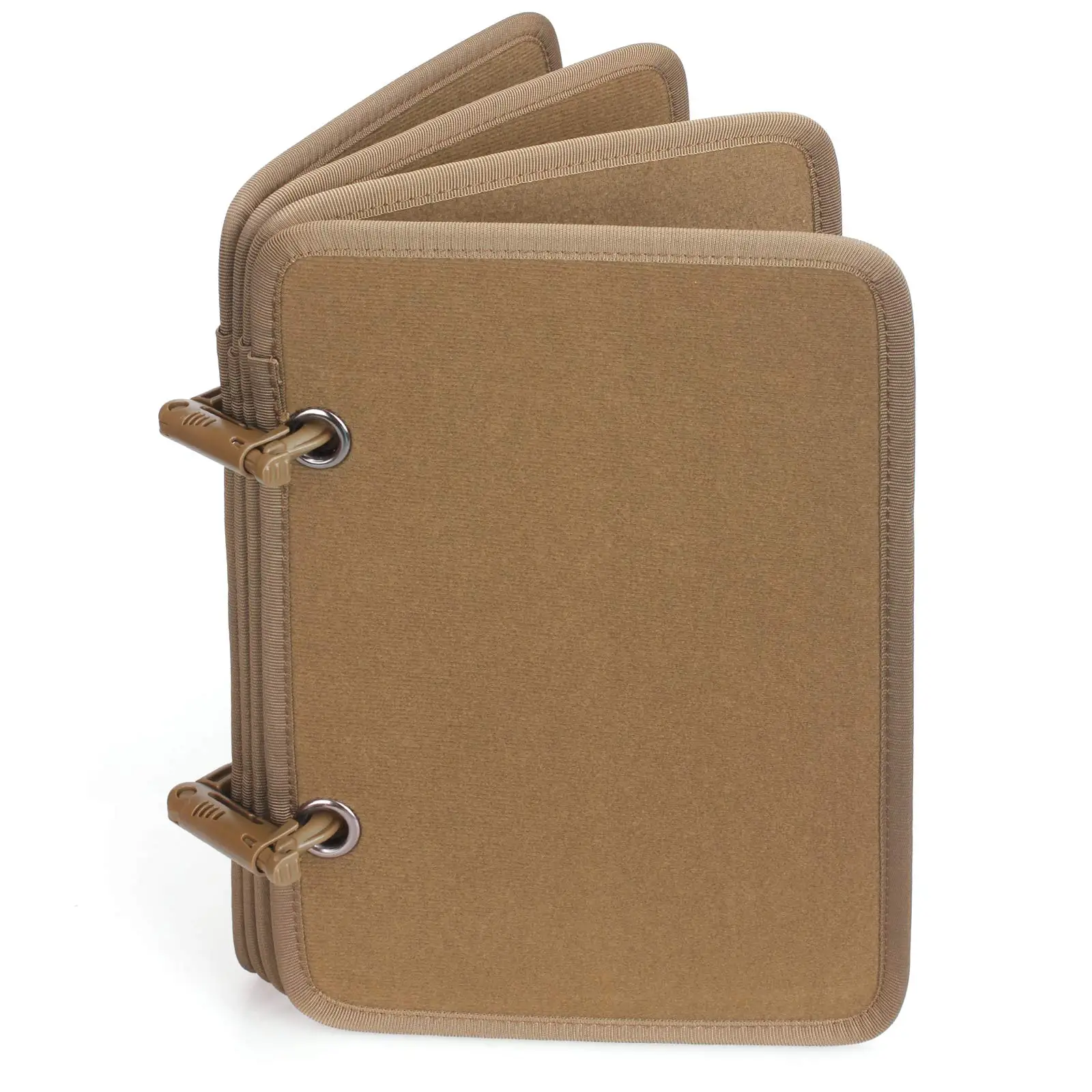 Patch Booklet Organizer, Flip-Page Patch Book Mini Display Patches Panel Board Include Removable Ring Binders